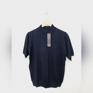 NWT Realtakai women's black shirt, large, short sleeve, classy, business casual